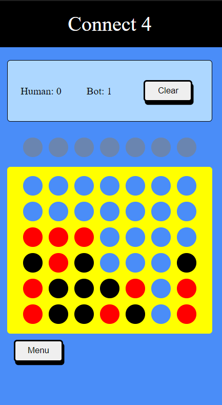 connect four screenshot